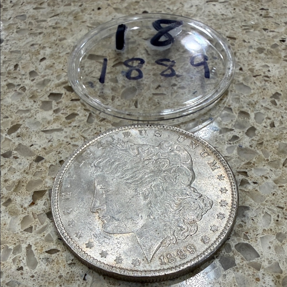 #18 - 1889 Morgan- Silver Coin ( not a replica)  - Silver 90%